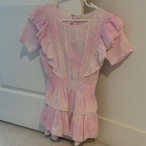 Pink Ruffled Kids Top